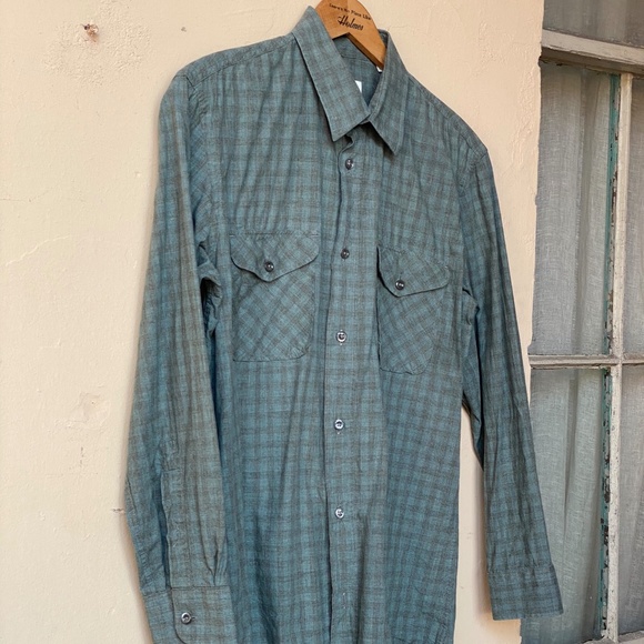Billy Reid Long Sleeve Button Down, Green, Size Small - Picture 2 of 9